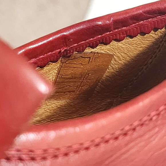 Calzature Celini Italy Mens Leather Loafers Red Tassels Slip-On Shoes IT39/EU 40 - Picture 12 of 13